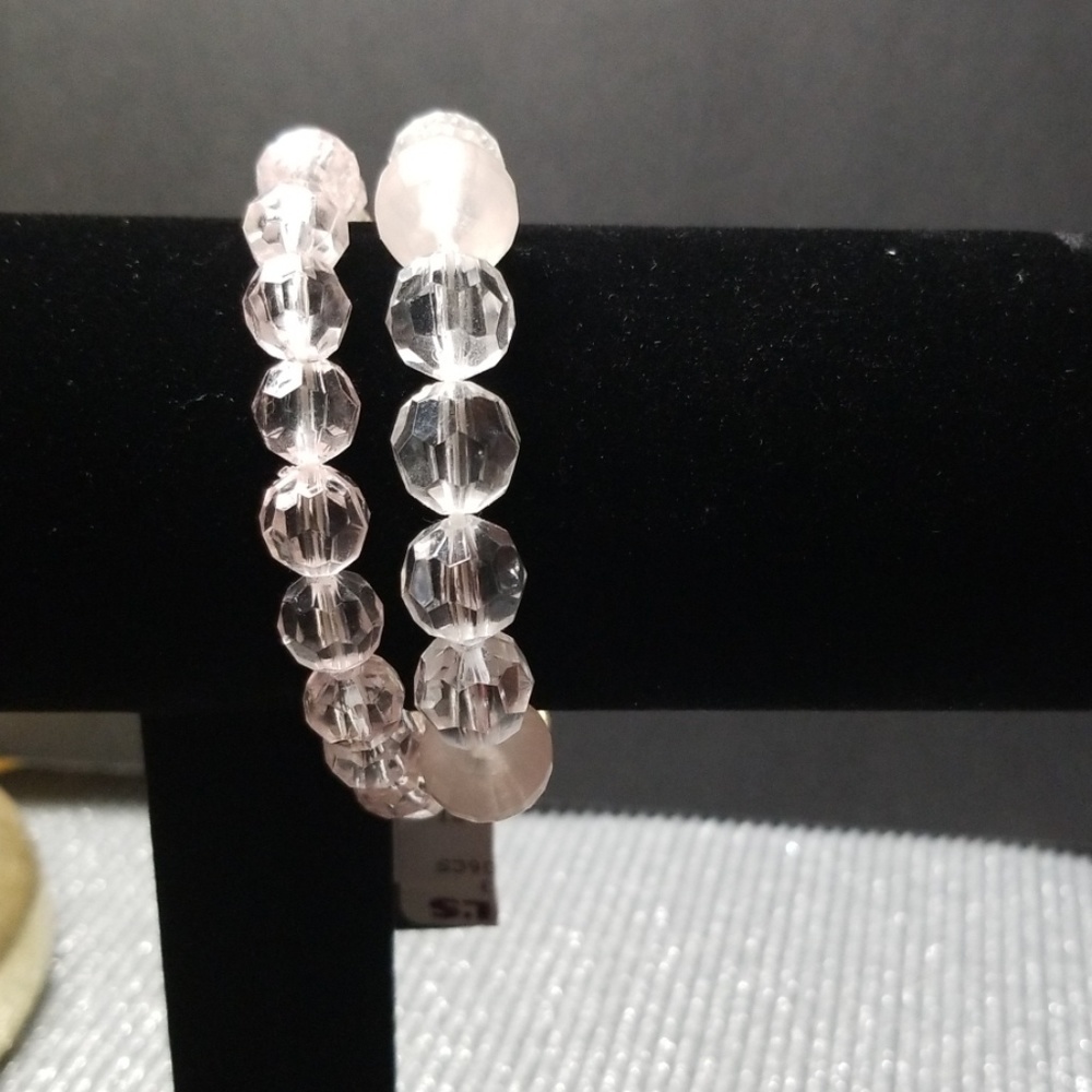 Clear Two Row Bracelet